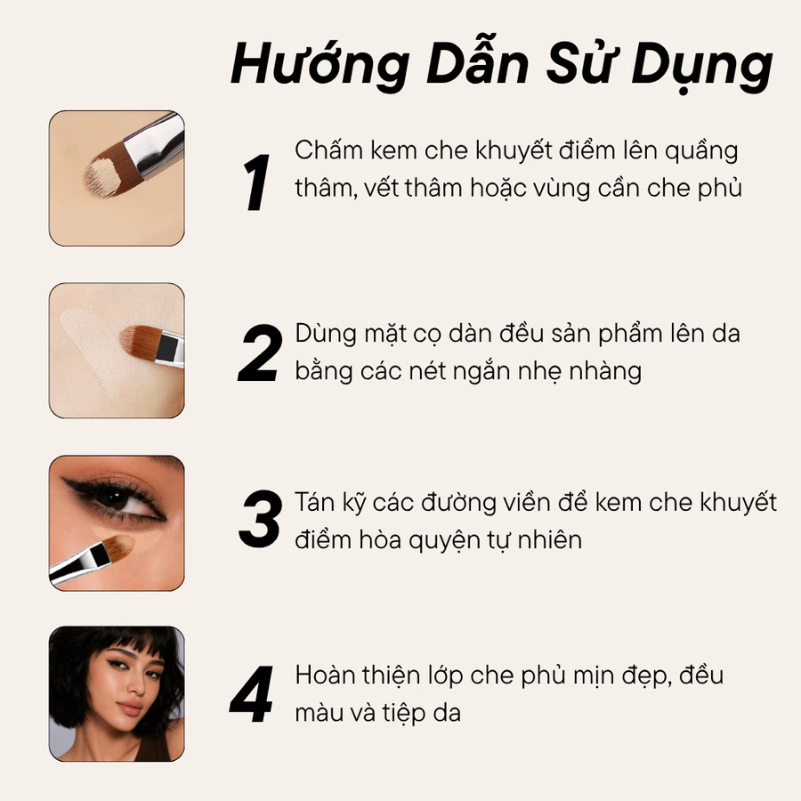 Cọ Che Khuyết Điểm BH Cosmetics Concealer Brush BH811